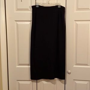 Black wool skirt